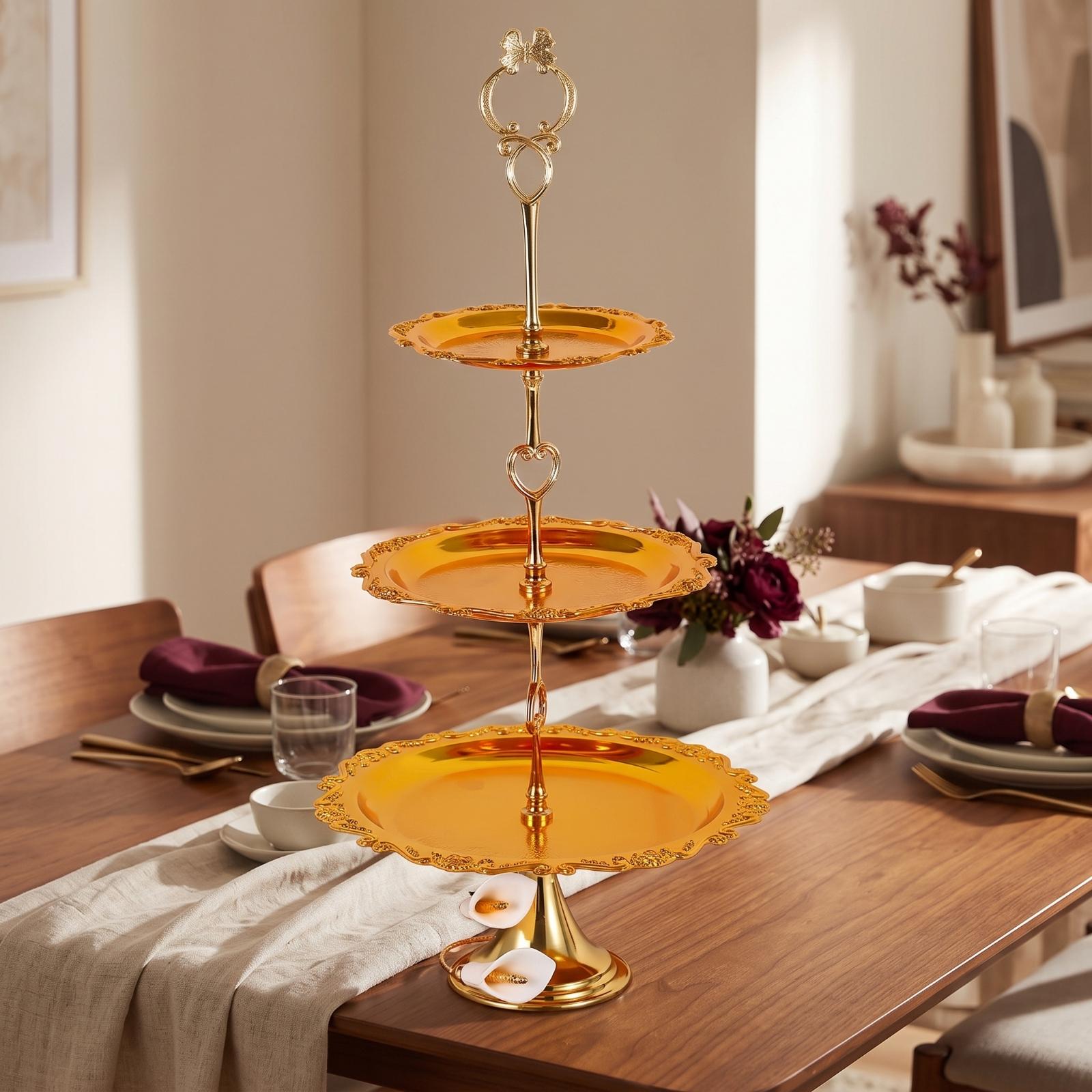 Cupcake Stand Tier - Metal Multi Tier Dessert Stand Lace