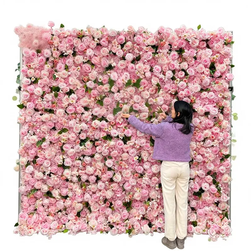 Flower Wall Panel - Sunwedding Silk Artificial Flower Wall Customized