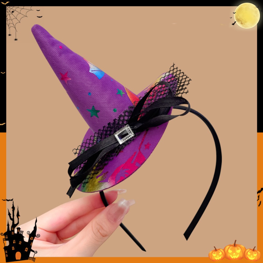 Party Hat Cone - Personality Spider Halloween Witch Hat Headband