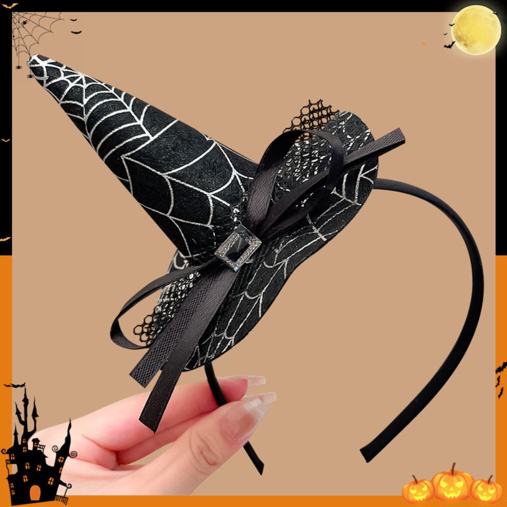 Party Hat Cone - Spider Halloween Witch Hat Headband Ghost