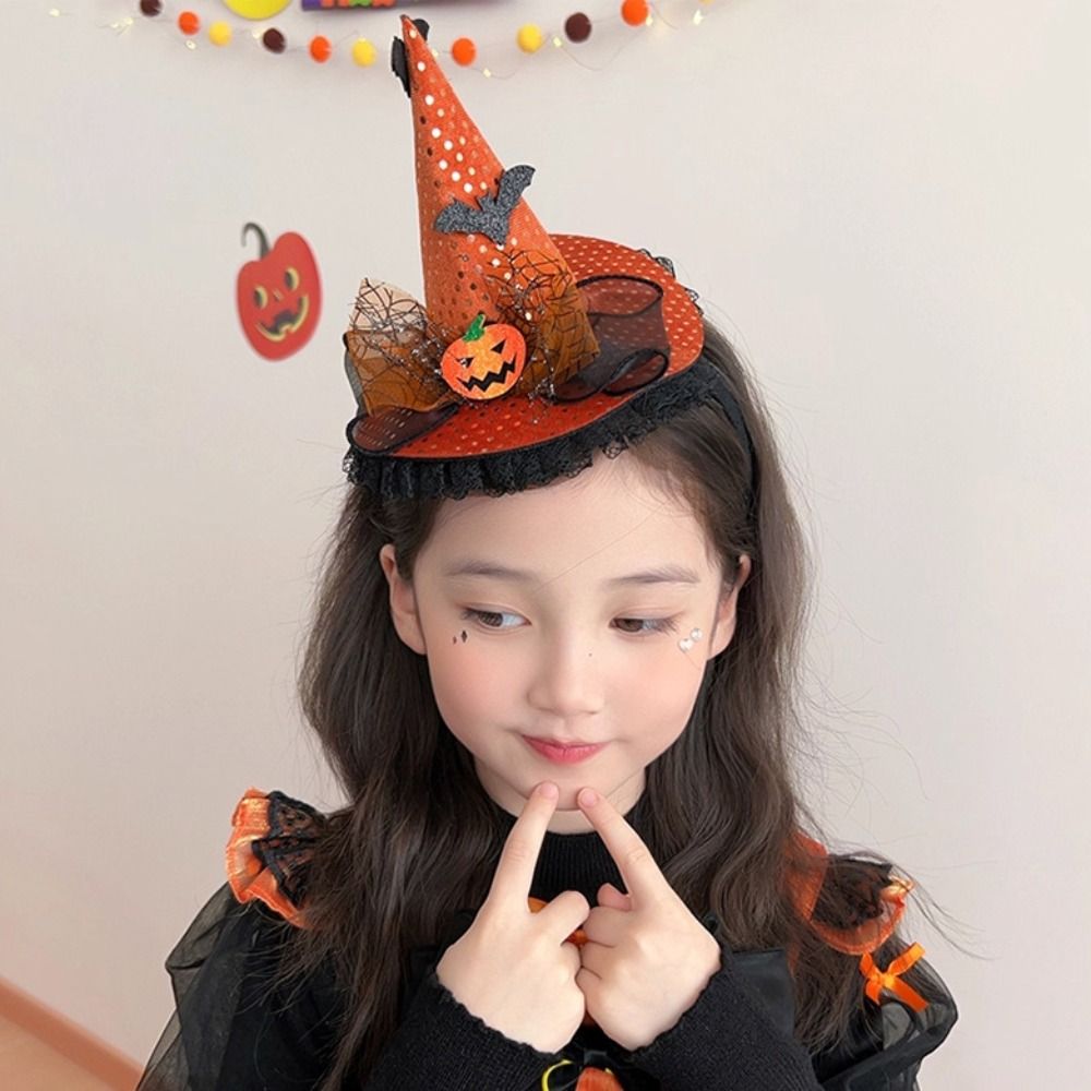 Party Hat Cone - Interesting Spider Halloween Witch Hat Headband