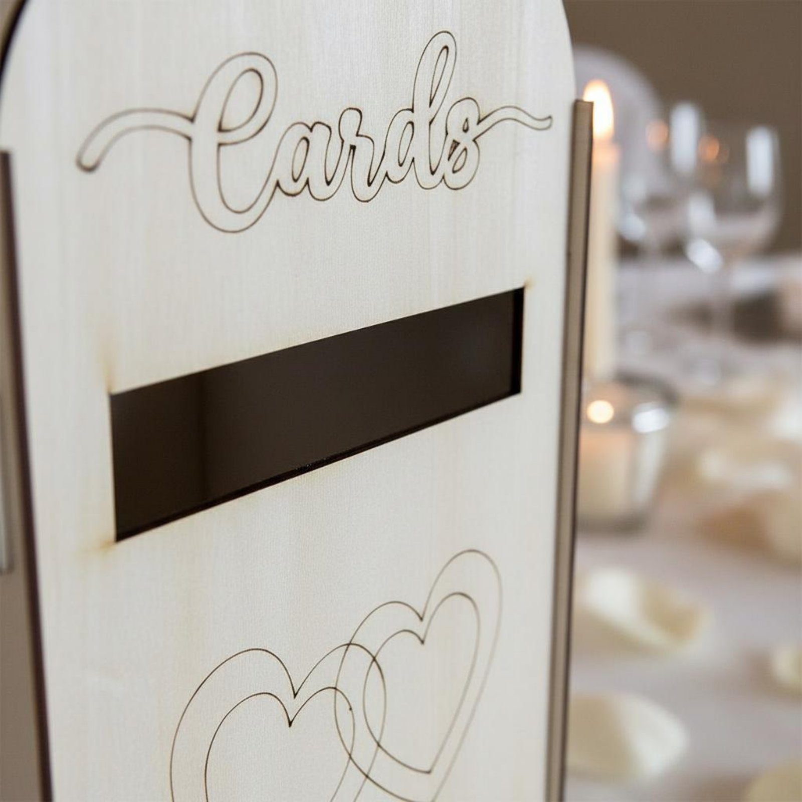 Event Party Box - Wooden Wedding Card Box Laser Cut