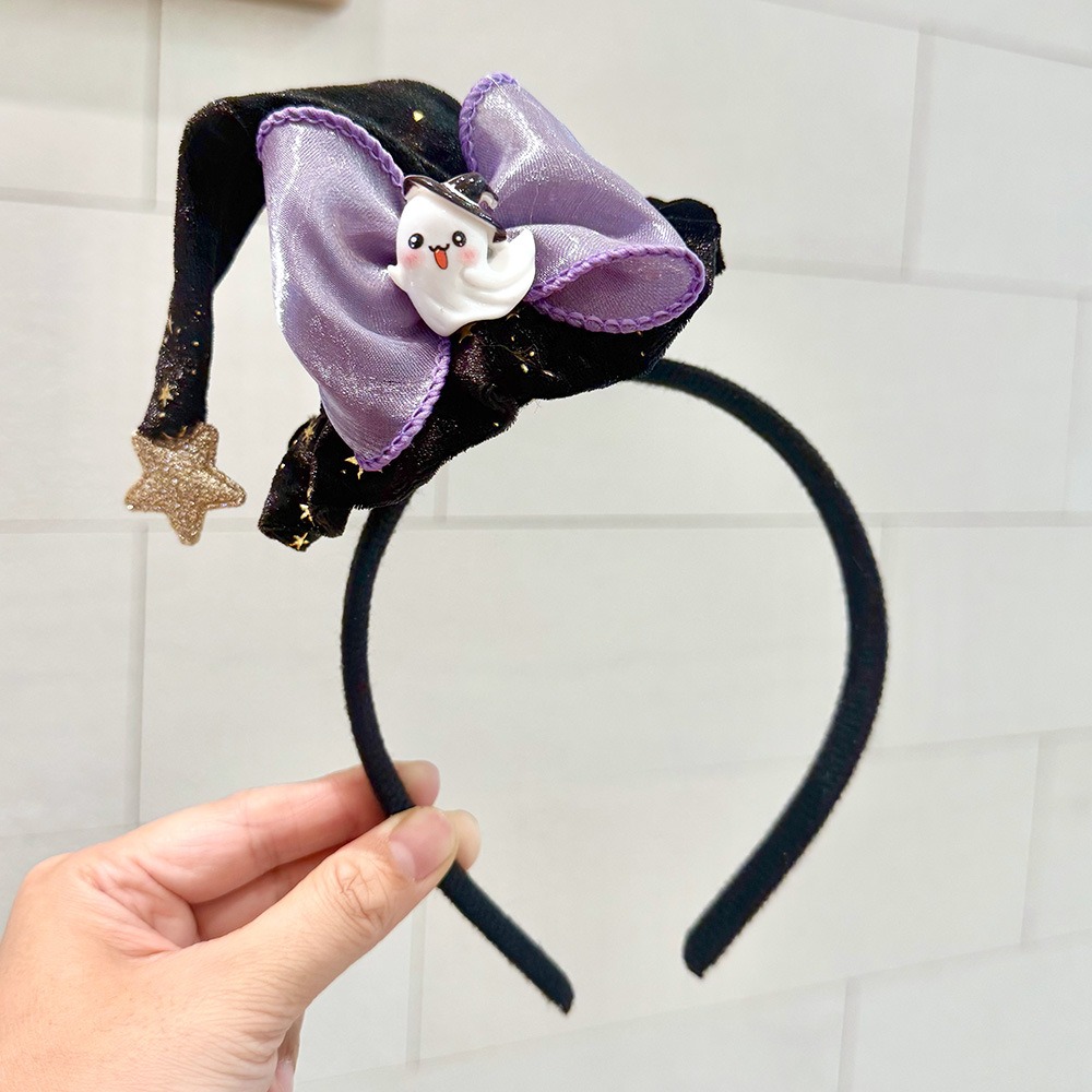 Party Hat Cone - Funny Ghost Halloween Witch Hat Headband