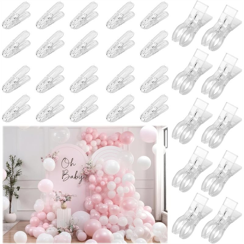 Balloon Arch Kit - ABBP-30 Pack Balloon Arch Clips 10