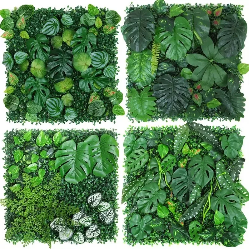 Flower Wall Panel - 50x50cm 3d Artificial Plant Panel Plastic