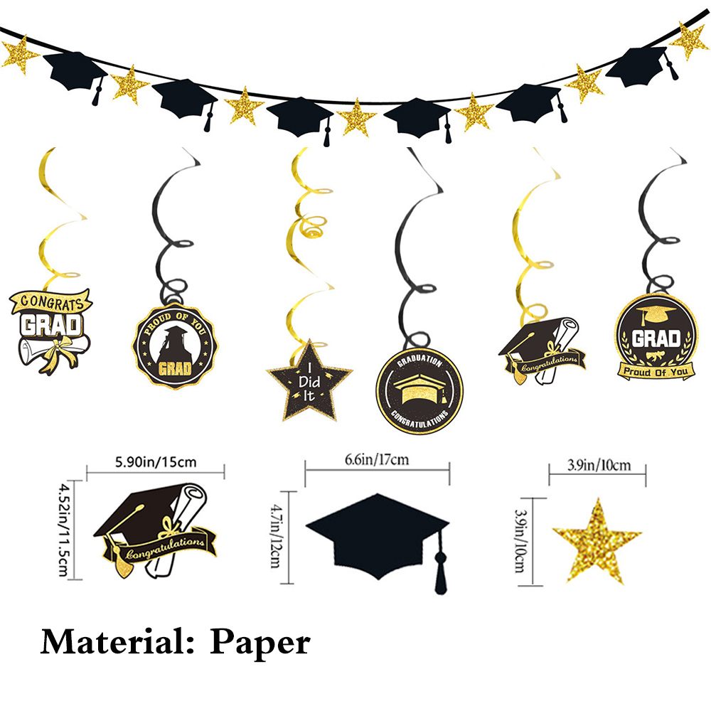 Graduation Party Decoration Se - đánh giá và giá Party Banner Gold
