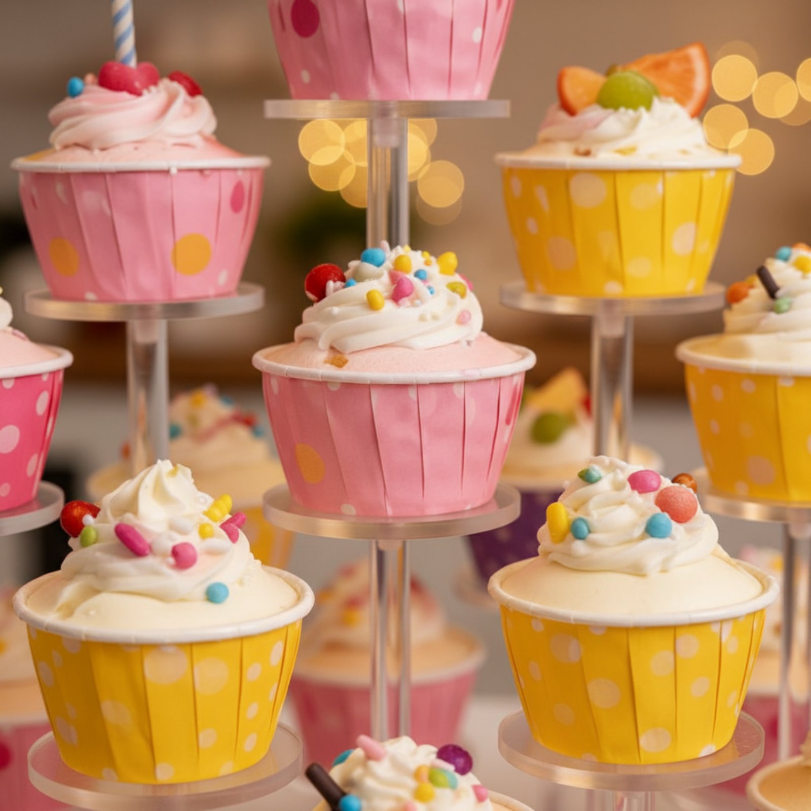Acrylic Cupcake Stand Transpar - đánh giá và giá Cupcake Stand Tier