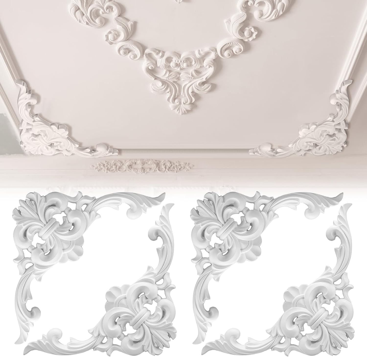 PU Ceiling Molding Kit Corner  - đánh giá và giá Flower Wall Panel