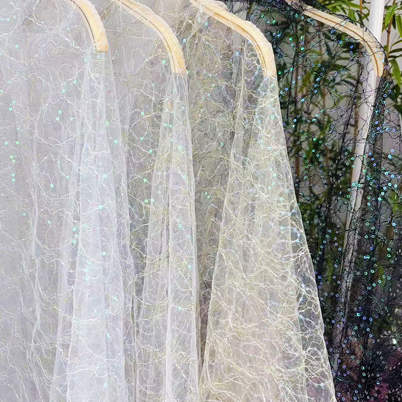 4 Colors French Tulle Evening  - đánh giá và giá Glitter Tablecloth