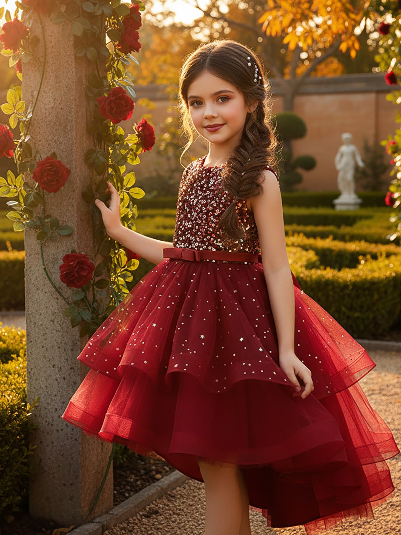 Baby Girl Princess Floral Sequ - đánh giá và giá Glitter Tablecloth
