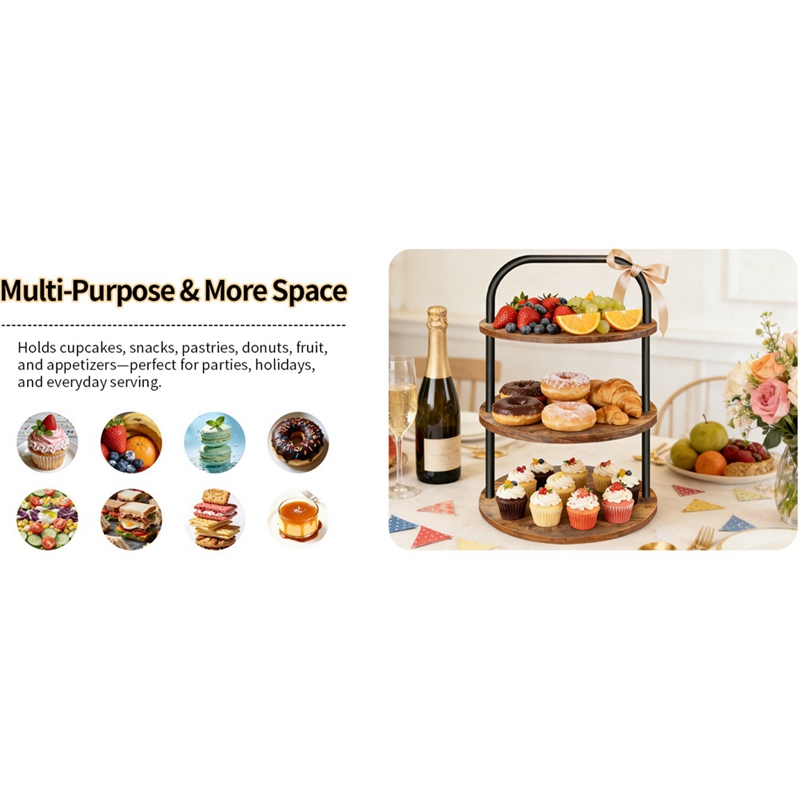 ABLN-Wooden Cupcake Stand Dess - đánh giá và giá Cupcake Stand Tier