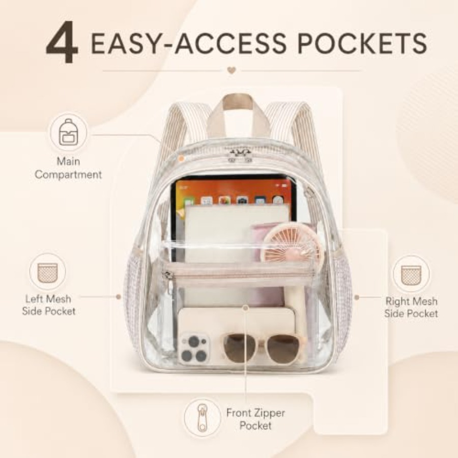 Mini Clear Backpack for Stadiu - đánh giá và giá Event & Party Supply Photos