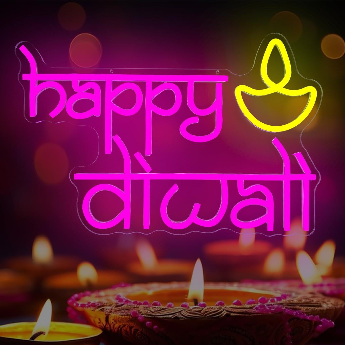 Happy Diwali Neon Sign USB Pow - đánh giá và giá Neon Sign Party