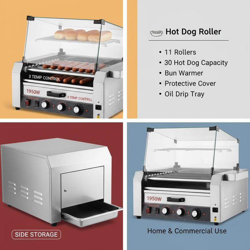 Sausage Grilling Machine 23x19 - đánh giá và giá Event Party Box