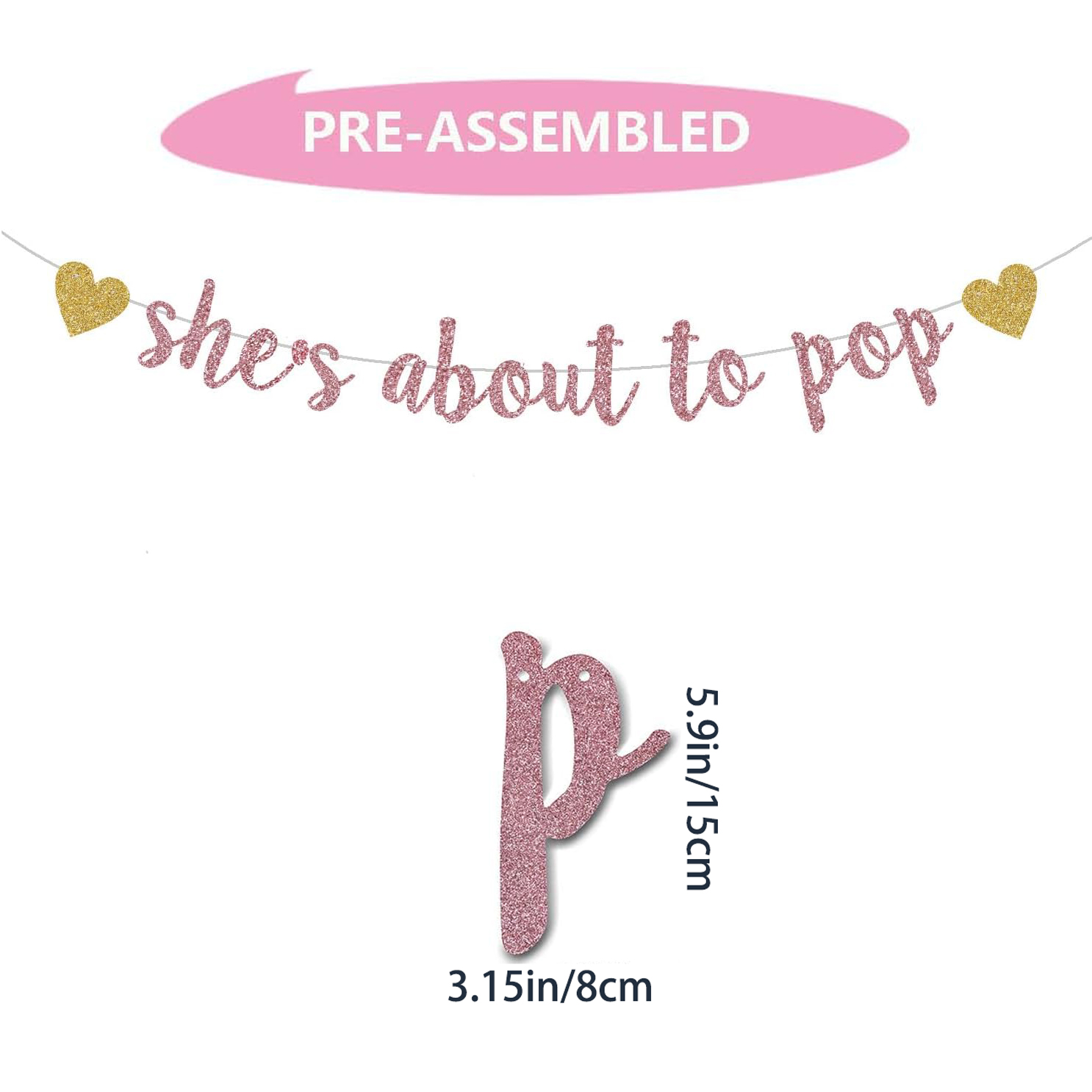 She's About to Pop Banner,Rose - đánh giá và giá Party Banner Gold