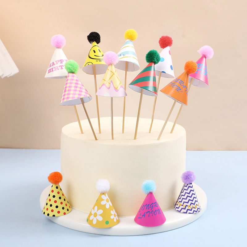 15/30Pcs Mini Party Hats Cake  - đánh giá và giá Party Hat Cone