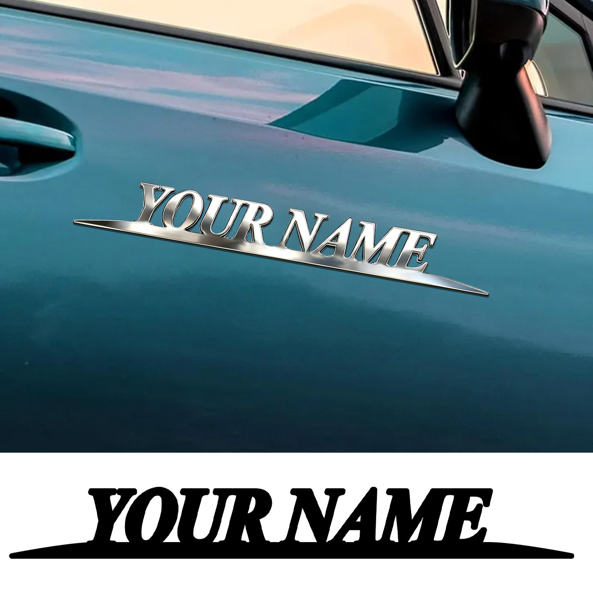 Metal Trendy YOUR NAME Sticker - đánh giá và giá Event Suppliers