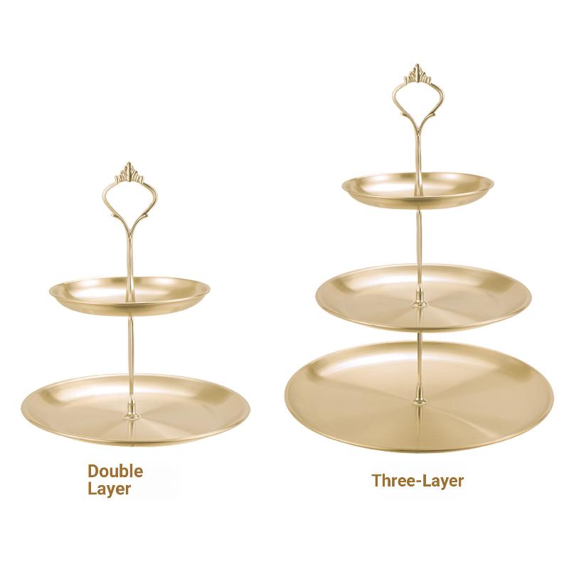 【CPI】Gold Silver 2/3-Tier Cake - đánh giá và giá Cupcake Stand Tier