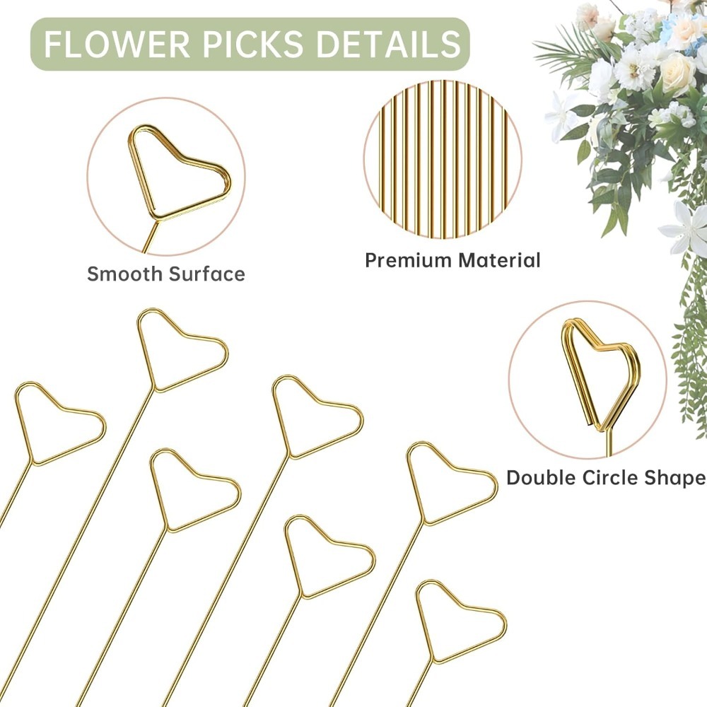 40 Pcs Heart Shaped Metal Card - đánh giá và giá Centerpiece Stick
