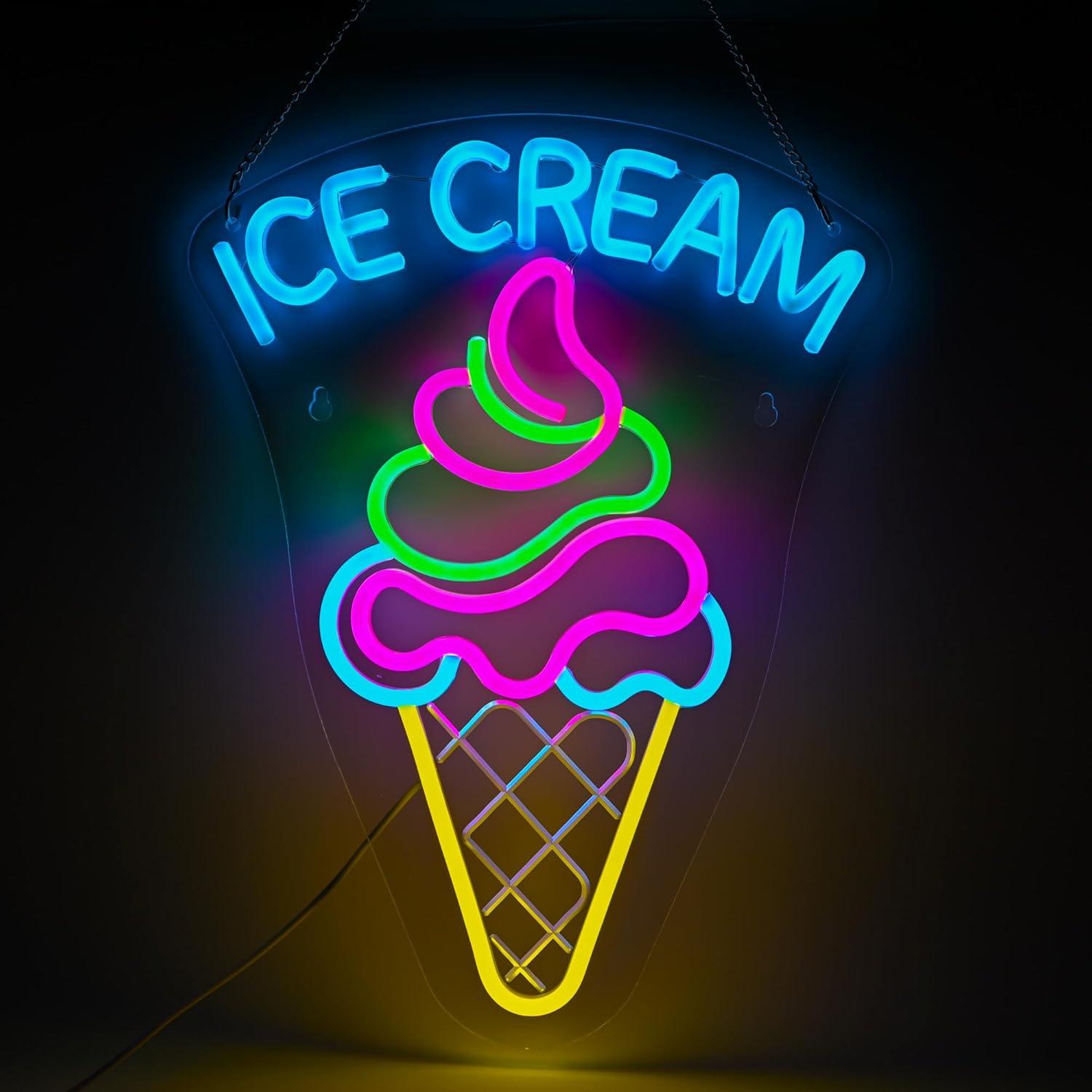Ice Cream Neon Sign Dimmable D - đánh giá và giá Neon Sign Party