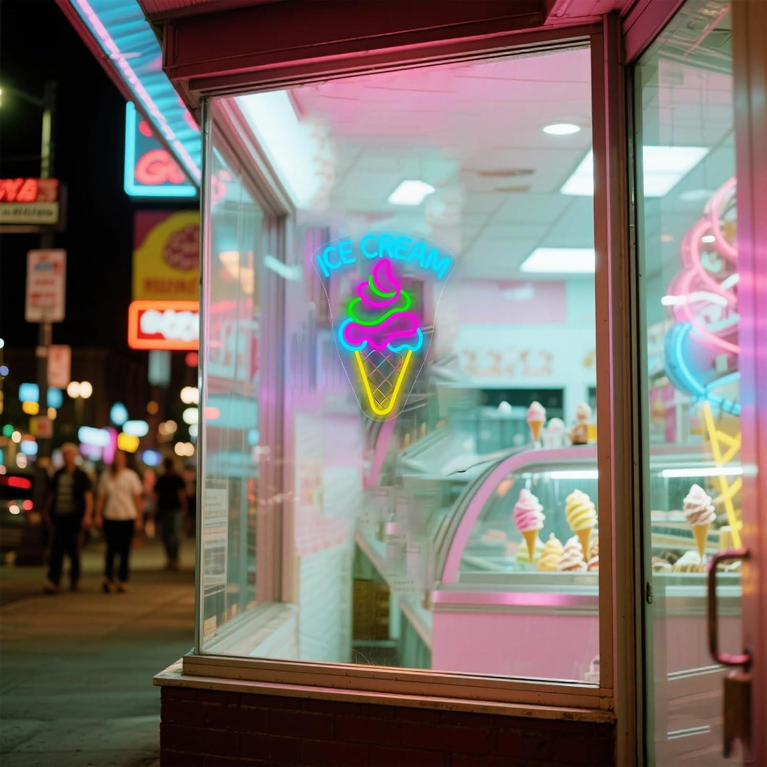 Ice Cream Neon Sign Dimmable D - đánh giá và giá Neon Sign Party