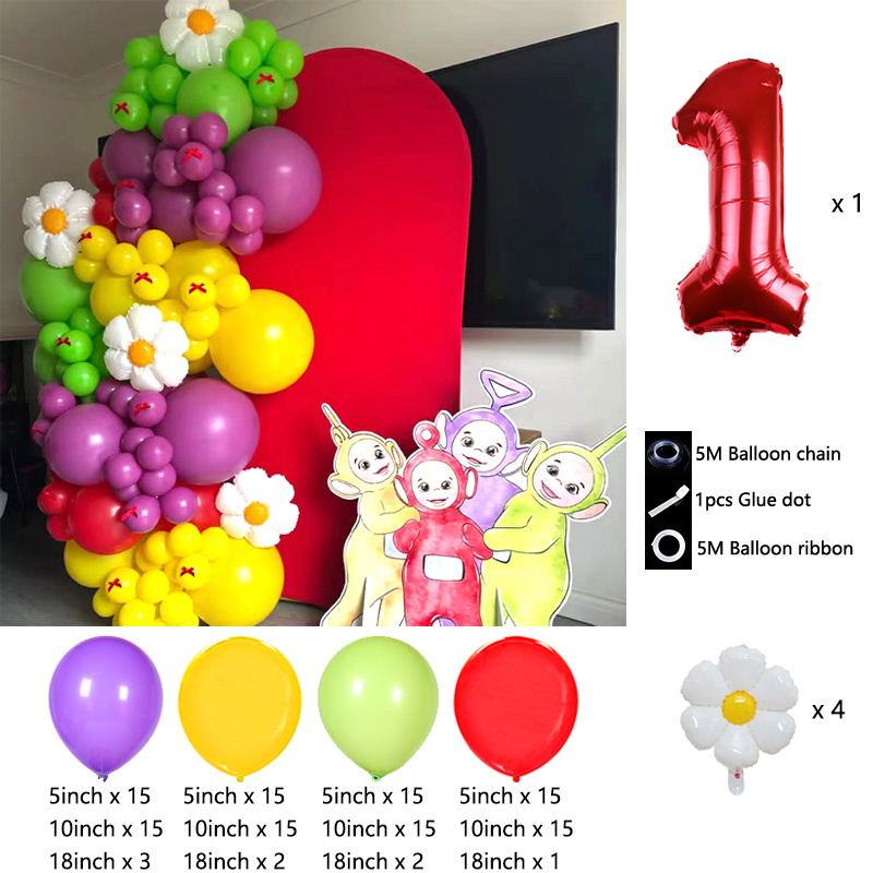 Teletubbies Themed Balloon Arc - đánh giá và giá Balloon Arch Kit