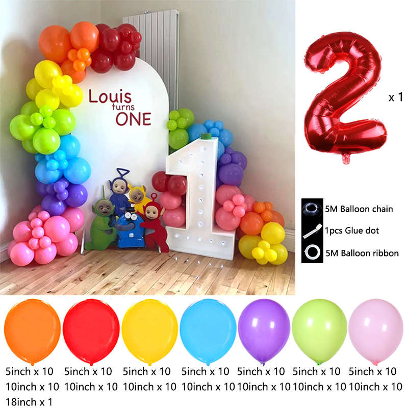 Teletubbies Themed Balloon Arc - đánh giá và giá Balloon Arch Kit
