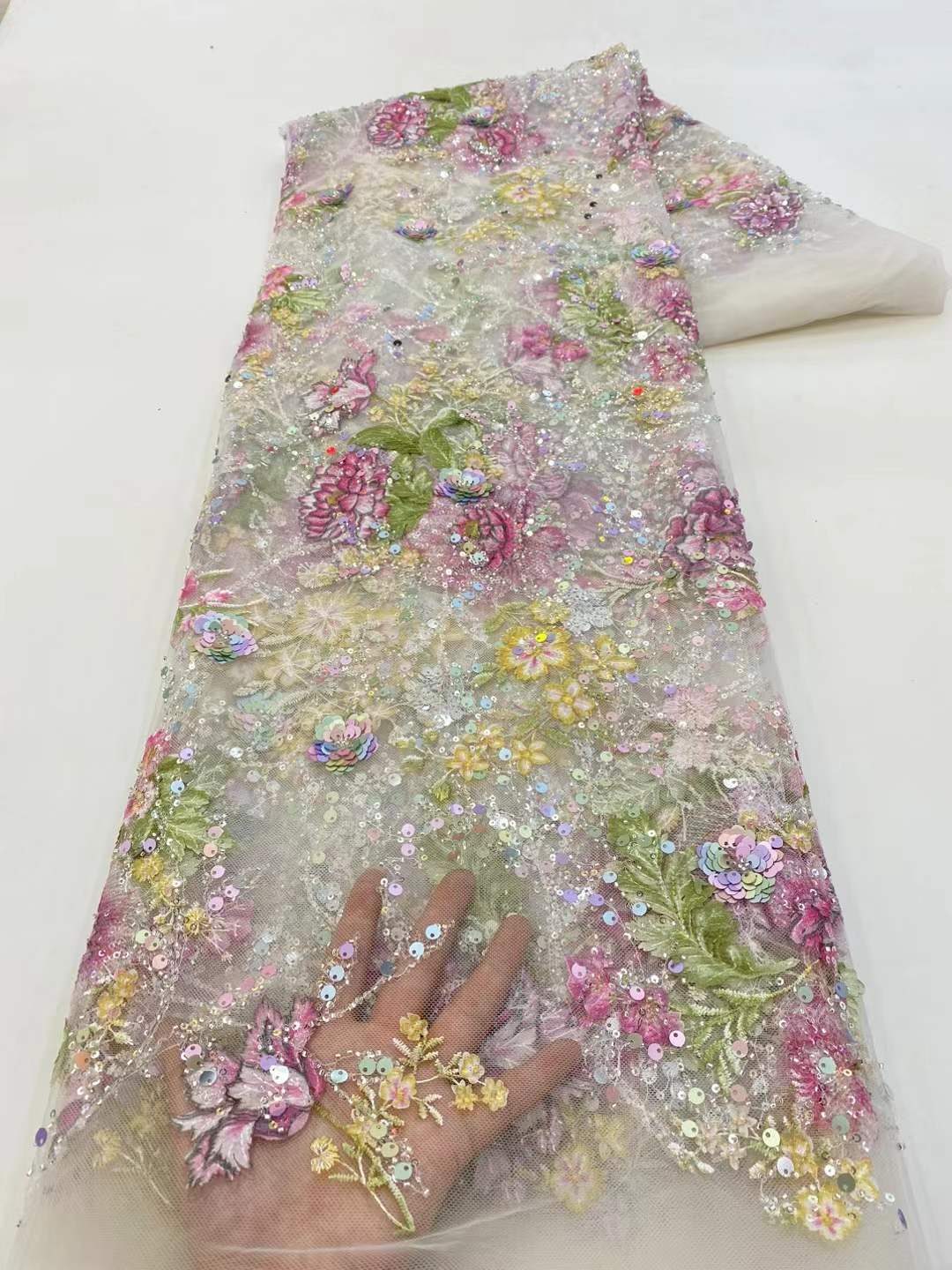 African Lace Fabric 2026 High  - đánh giá và giá Glitter Tablecloth
