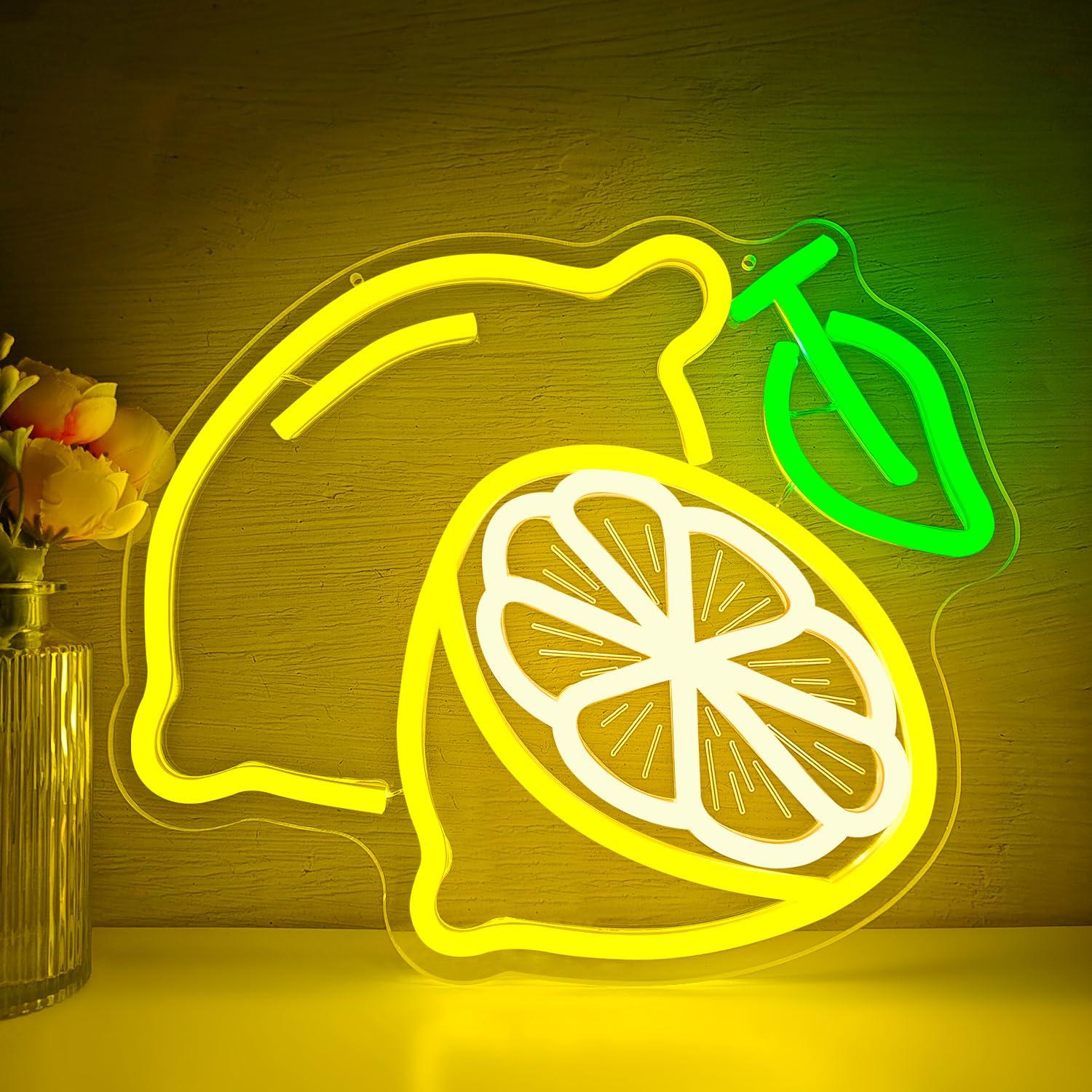 Lemon Neon Sign Dimmable LED L - đánh giá và giá Neon Sign Party