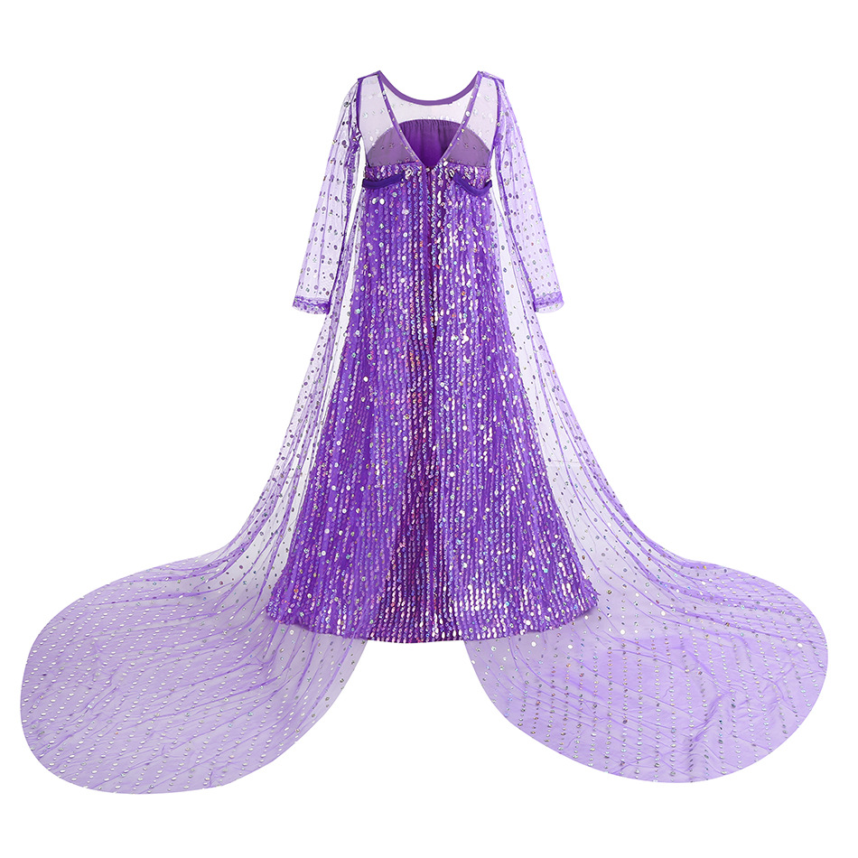 Elsa Purple Halloween Dress Gi - đánh giá và giá Glitter Tablecloth