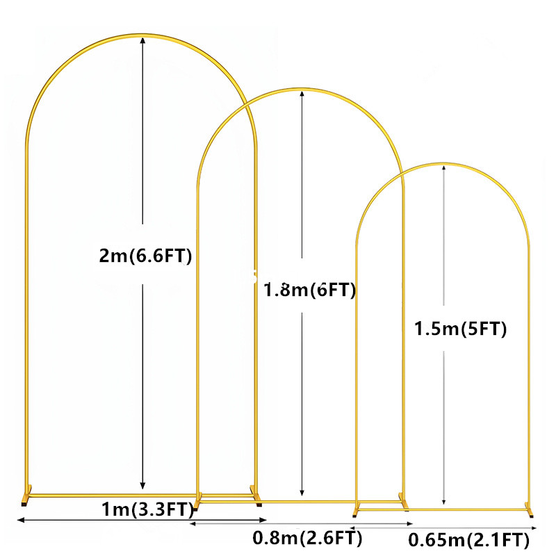 1pc Gold Metal Arch Backdrop S - đánh giá và giá Balloon Arch Kit