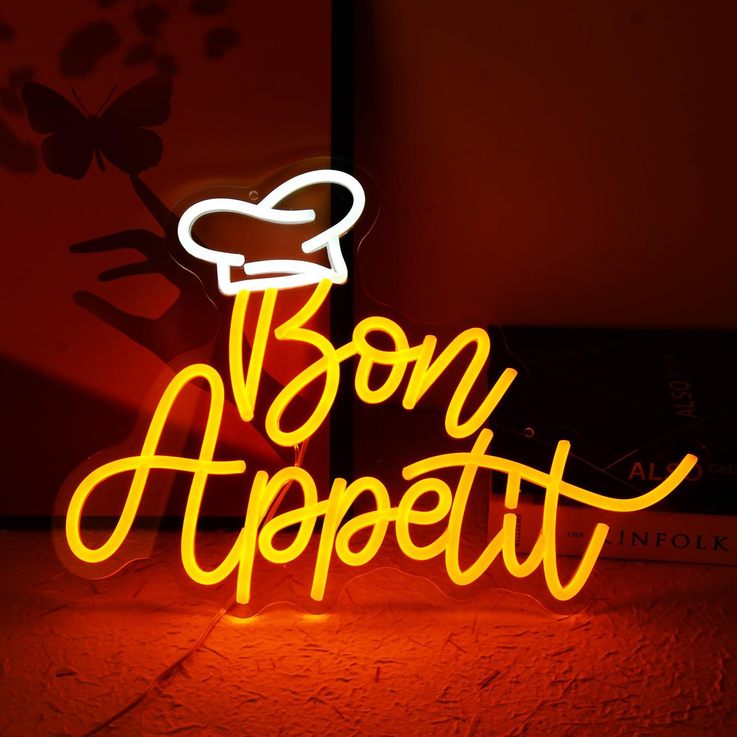 Bon Appetit Chef Hat Neon Sign - đánh giá và giá Neon Sign Party