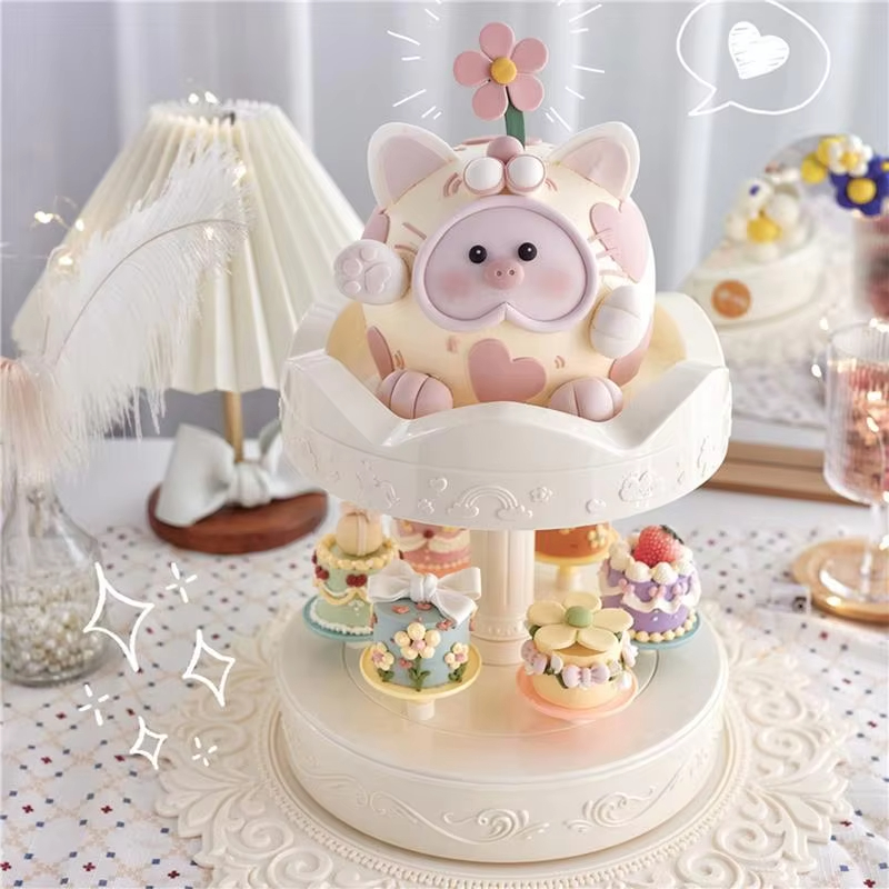 2-tier Automatic Rotating Cake - đánh giá và giá Cupcake Stand Tier