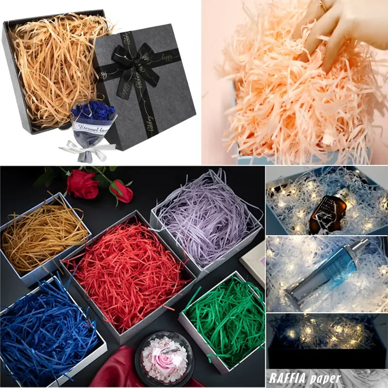 100g raffi Colorful Shredded C - đánh giá và giá Paper Straw Color