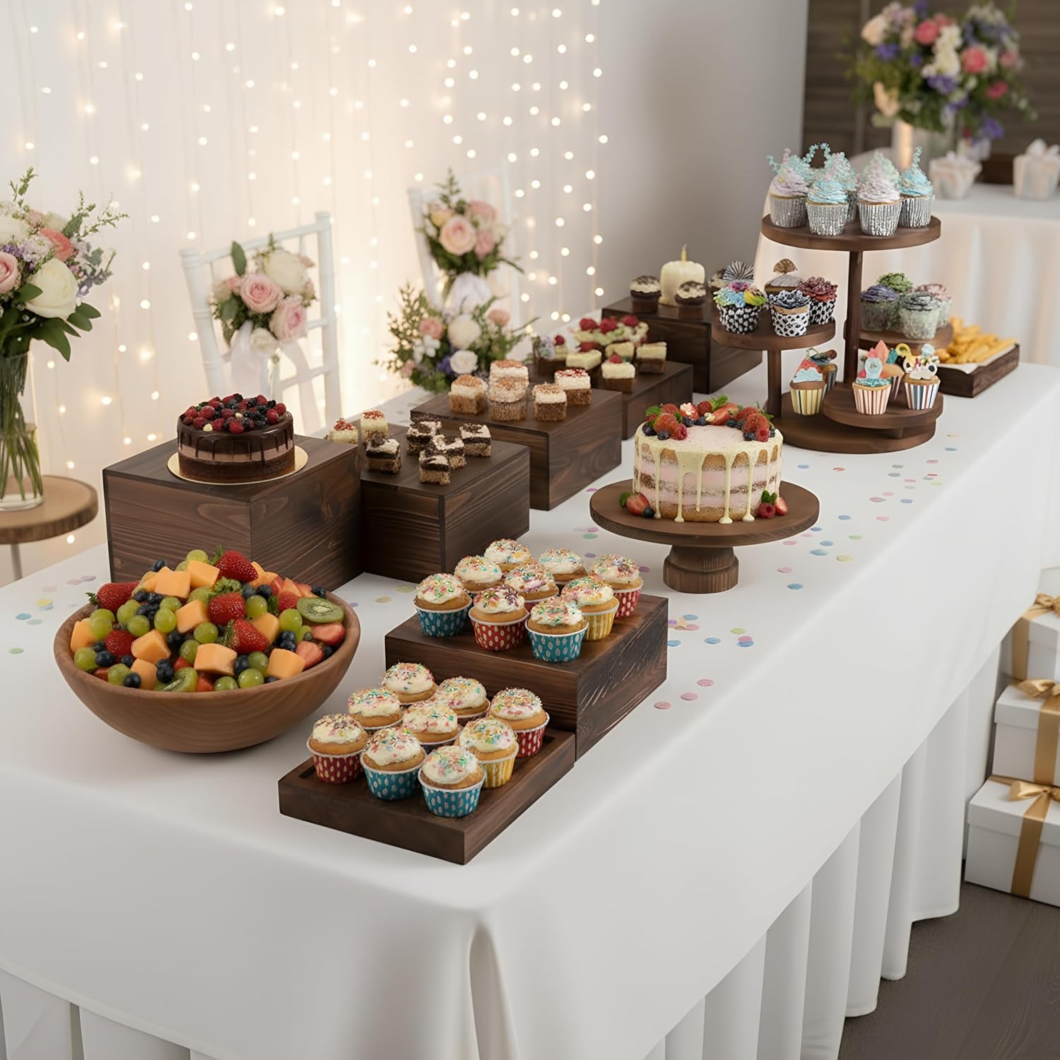 4 Tier Round Cupcake Tower Sta - đánh giá và giá Cupcake Stand Tier