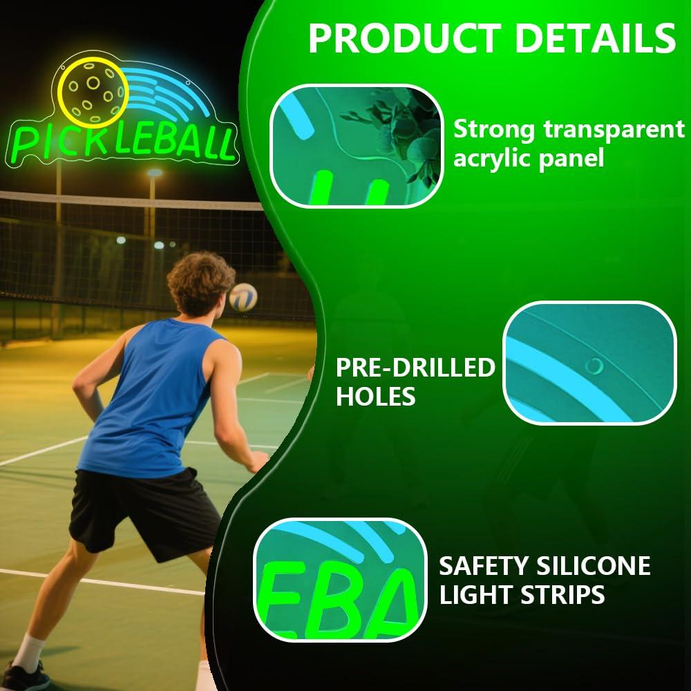 Pickleball Neon Sign USB Dimma - đánh giá và giá Neon Sign Party