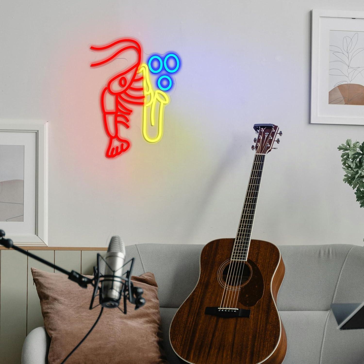 Lobster Saxophone Neon Sign Ja - đánh giá và giá Neon Sign Party