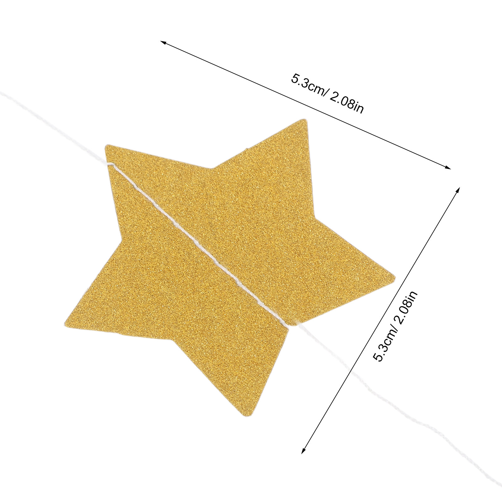 2Pcs Gold Star Garland Banner  - đánh giá và giá Party Banner Gold