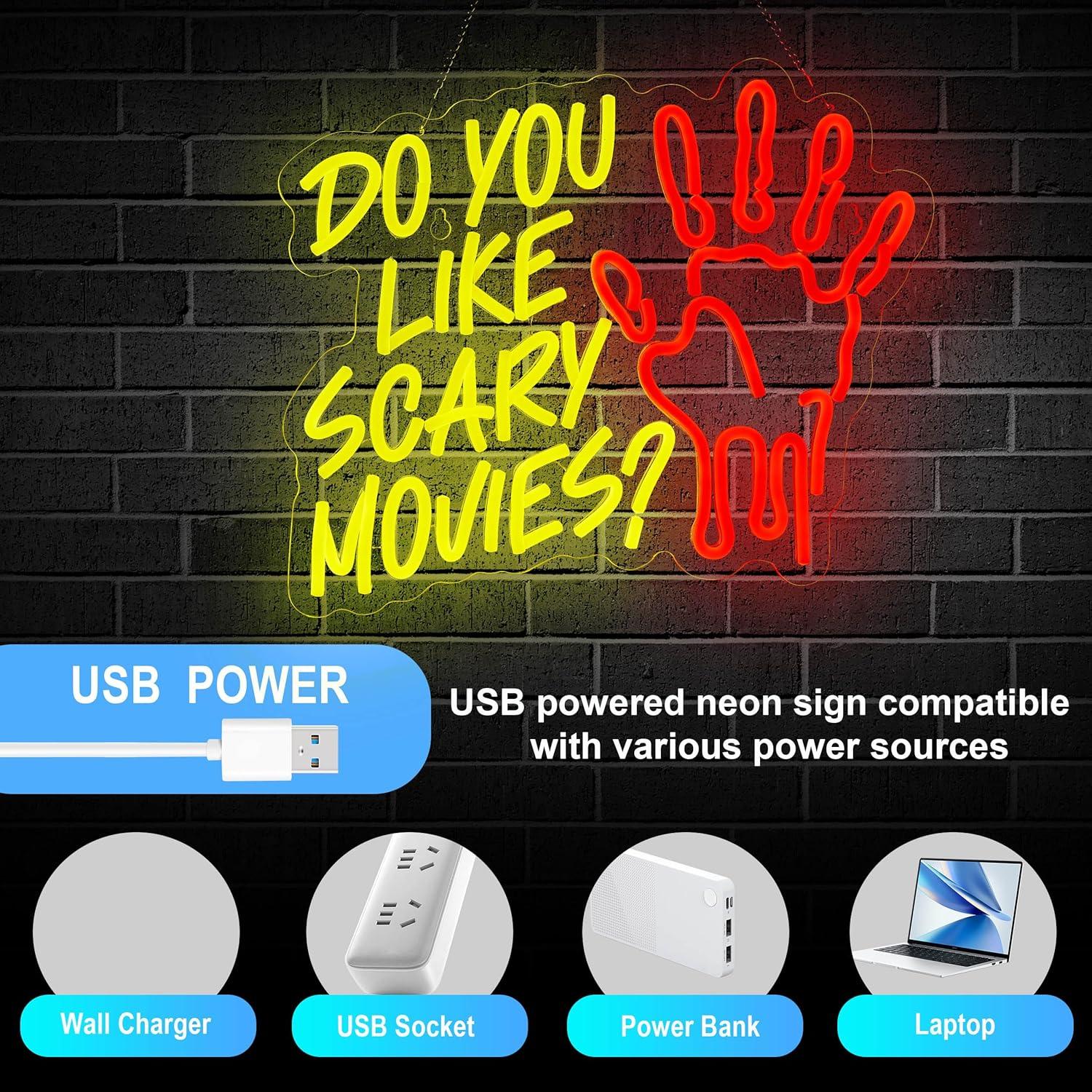 Do You Like Scary Movies Neon  - đánh giá và giá Neon Sign Party