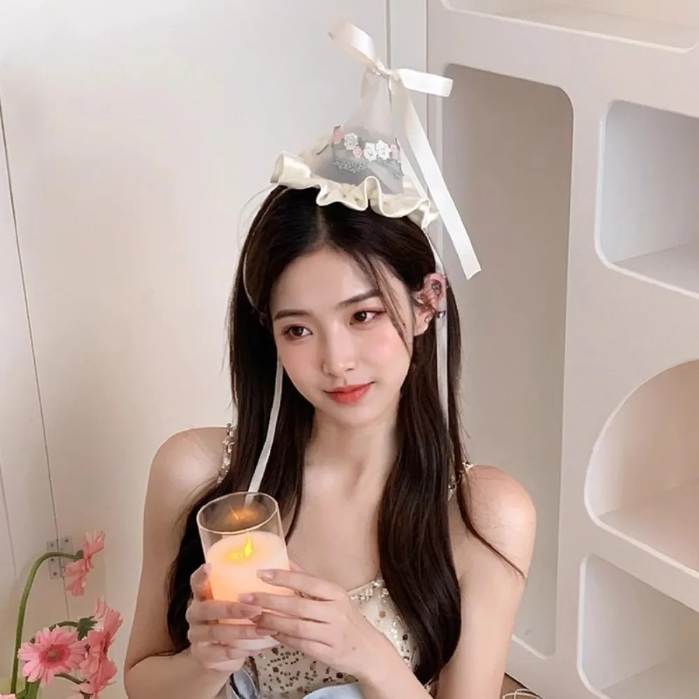 Cute Style Embroidery Mesh Bir - đánh giá và giá Party Hat Cone