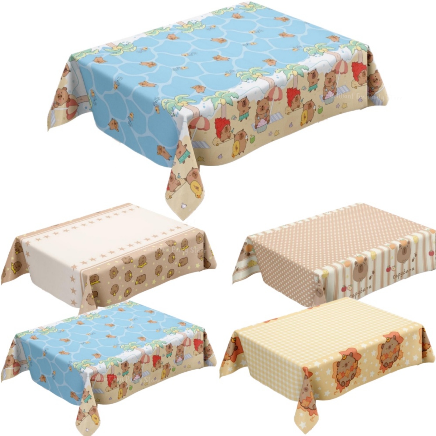 Cute Capybara Tablecloth for K - đánh giá và giá Table Cloth Disposable