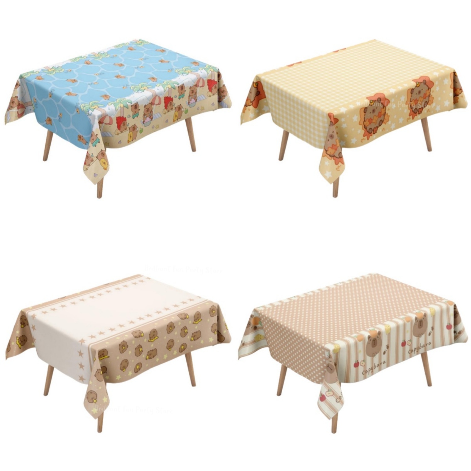 Cute Capybara Tablecloth for K - đánh giá và giá Table Cloth Disposable